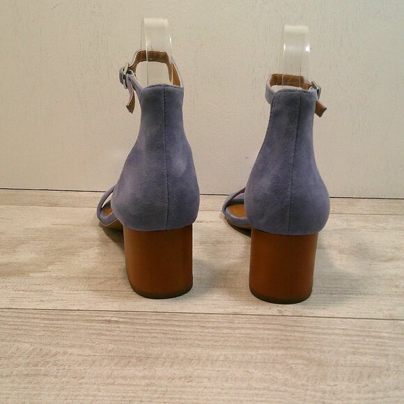 Steve Madden Blue Suede Women's Irenee Ankle Strap Block-Heel Sandals Size  6 M - Picture 5 of 10